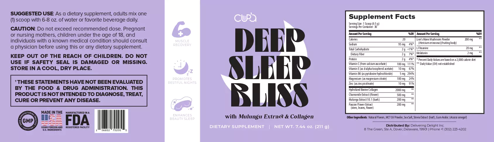 DeepSleep Bliss Ingredients